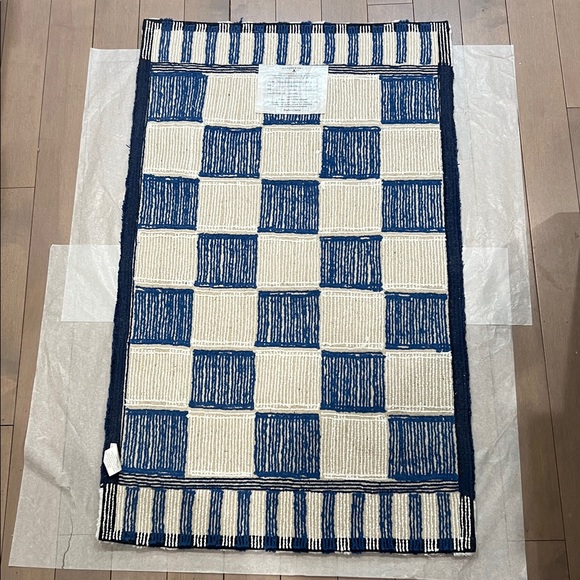 MacKenzie-Childs Royal Check Rug 21x34 - Picture 2 of 7